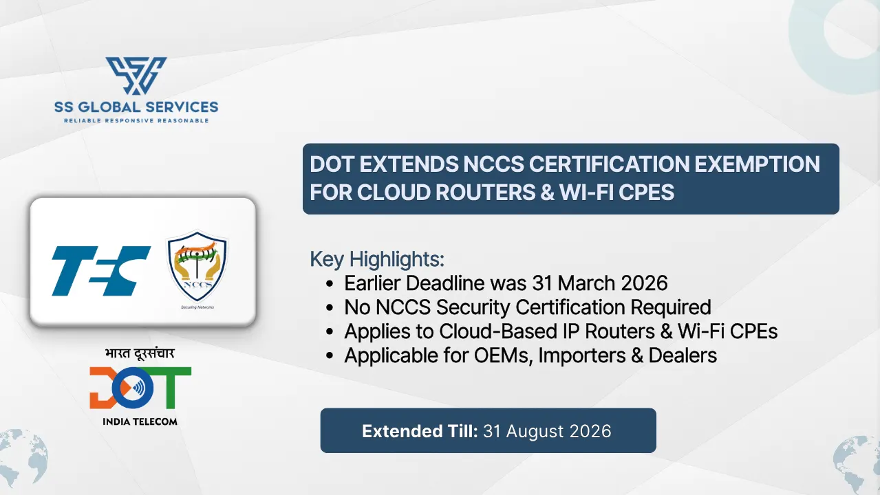 DoT Extends Security Certification Exemption for Cloud-Based IP Routers & Wi-Fi CPEs